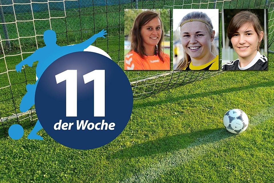 In die FuPa-Elf der Woche gewählt: (von links) Kathrin Wagner (TSV Gersthofen), Marina Baur (SV Donaualtheim) und Melanija Nikolic (FC Memmingen).
