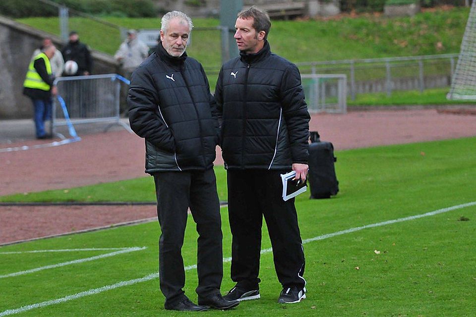 Sportvorstand Achim Weber (li.) und Trainer Thomas Richter. F: Jochen Classen