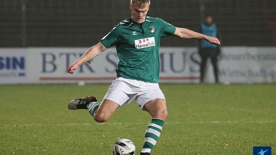 Aron Andreasson noch im Trikot des VfB Lübeck.