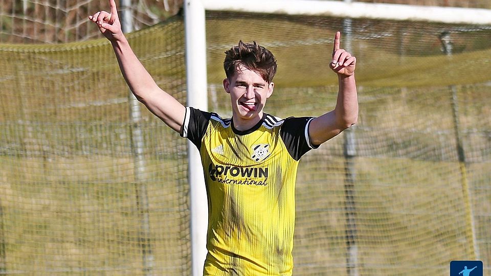 Pascal Piontek erzielte für Fußball-Oberligist FC Hertha Wiesbach einen Hattrick gegen den FC Speyer