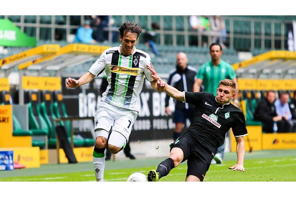 In den Relegationsspielen zwischen den U23-Mannschaften von Borussia Mönchengladbach und Werder Bremen setzte sich vor zwei Jahren das Team von Trainer Alexander Nouri durch, der mittlerweile die Bundesliga-Mannschaft übernommen hat. F: Elvira Patten