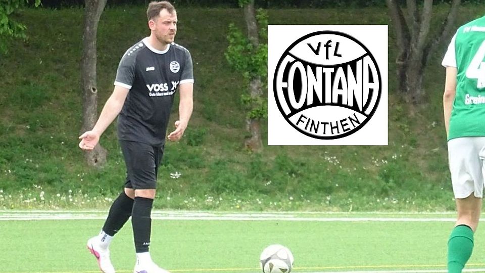 Bei der zweiten Mannschaft des VfL Fontana Finthen gibt in der kommenden Spielzeit Philipp Trabold (links im schwarzen Trikot) auf und neben dem Platz den Takt vor (Foto aus früherer Partie gegen FV Hassia Kempten).