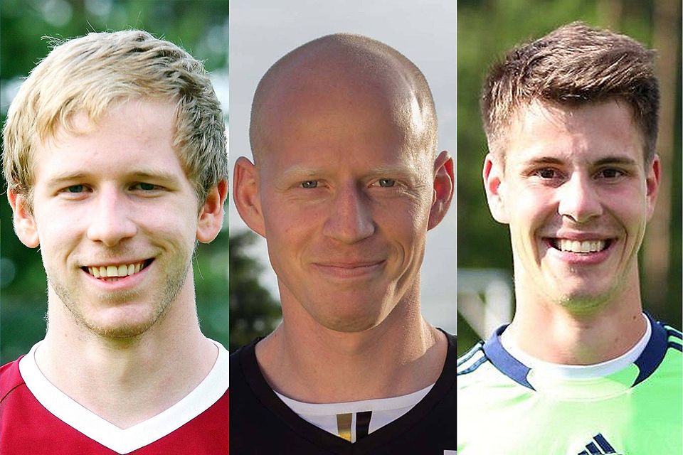 Laufen ab sofort für den TSV Kareth-Lappersdorf auf: Florian Nittke (v. li.), Peter Bilopotocki und Thomas Rachner. Montage: Würthele