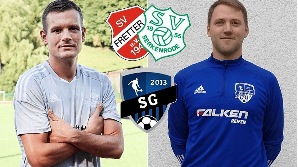 Nicht nur Bezirksliga-Trainer, sondern auch "Herzblut-Schalker": Phillip Hennes (links) und Max Szafranski treffen mit ihren Mannschaften am Samstagnachmittag in der Veltins-Arena auf Schalke aufeinander.