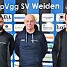 Michael Riester (rechts) ist der neue Chefcoach bei Bayernligist SpVgg SV Weiden. Als sein Co-Trainer fungiert Marco Lorenz (links), bislang im Duo mit Riester Spielertrainer bei der U23.