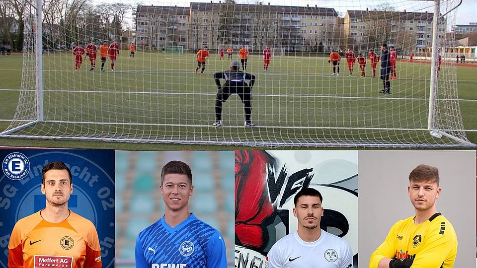 Vier Top-Torhüter aus der Region: Fabian Haas, Bastian Rossmanith, Mark Becker und Simon Marschall.