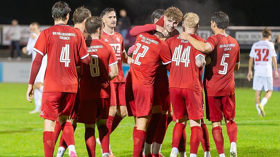 Konnte am Freitagabend jubeln: Der VfB Hallbergmoos-Goldach.