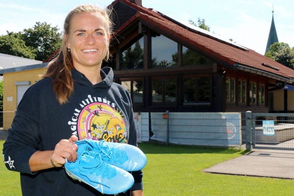 Wo alles begann: Bei der DJK Würmtal spielte Clara Schöne erstmals Fußball im Verein. Im Juni hängte sie ihre Fußballschuhe verletzungsbedingt an den Nagel.