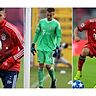 Shabani, Früchtl und Jeong (v.l.) könnten die Zukunft der Bayern-Profis sein. sampics/mis