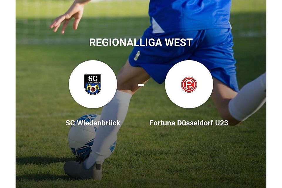 SC Wiedenbrück gegen Fortuna Düsseldorf U23