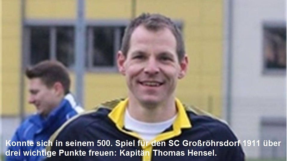 Thomas Hensel aus Großröhrsdorf bestritt sein 500. Spiel für den SC