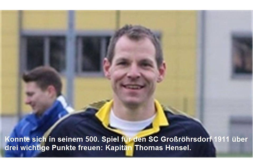 Thomas Hensel aus Großröhrsdorf bestritt sein 500. Spiel für den SC Thomas Hensel aus Großröhrsdorf bestritt sein 500. Spiel für den SC