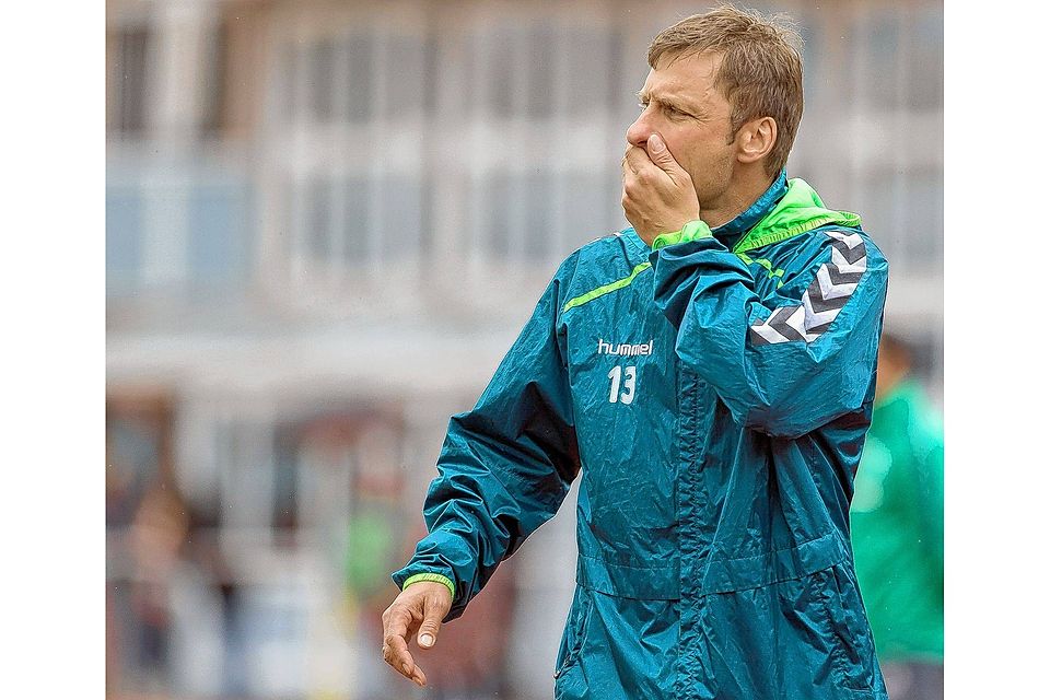 Angefressen: Daniel Jurgeleit war nach der Niederlage bei Werder Bremen II sauer. Foto: hansepixx