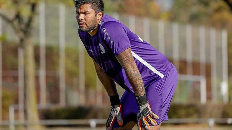 Ausfall: Torhüter Navin Schürmann wird Verbandsligist Viktoria Urberach wegen eines Kreuzbandrisses in dieser Saison nicht mehr zur Verfügung stehen.Foto: Dominik Claus