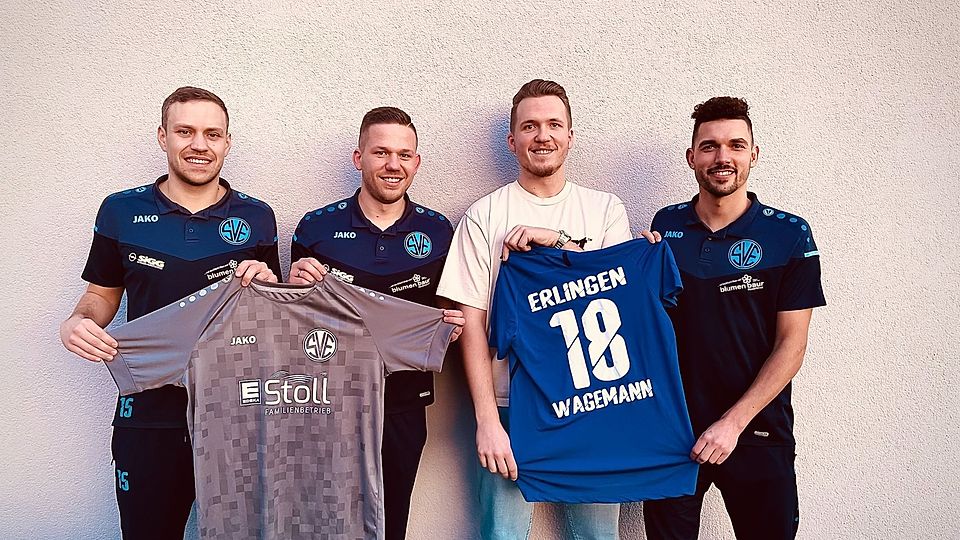 Christoph Wagemann (Zweiter von rechts) kommt im Sommer 2024 zum SV Erlingen.