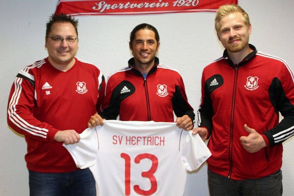 Transfer-Coup des SV Heftrich: Sebastian Metzger (Mitte). Foto: SV Heftrich.