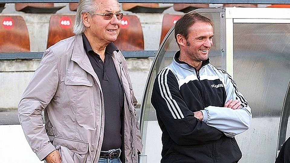 Klubchef Werner Aichner und Trainer Hans Federhofer trennen sich nach der Saison  Foto: D. Meier
