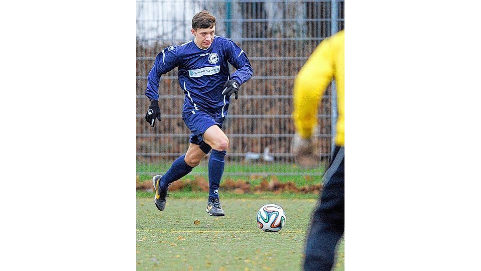 Maximilian Buchman allein (hier in einer früheren Partie) machte vier Tore beim 18:0 des FC Förderkader gegen Thelkow: das 4:0, das 7:0, das 12:0 und das 15:0. Foto: Georg Scharnweber