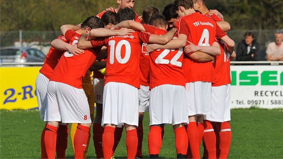 Als verschworene Einheit möchten sich die Fußballer des TSV Haunsheim auch in der am Wochenende beginnenden Saison in der Kreisliga West präsentieren.	F.: Karl Aumiller