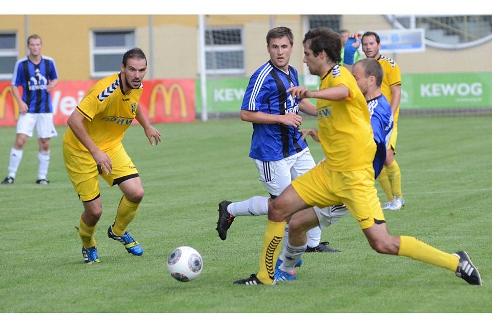Die SpVgg Bayern Hof musste sich mit einem 1:1 beim Tabellenschlusslicht SV Memmelsdorf zufrieden geben  Foto: Dagmar Nachtigall