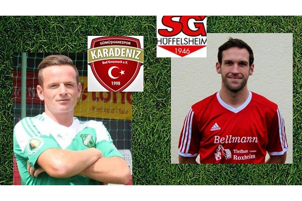 Spielertrainer unter sich: Arlind Mulaj von Karadeniz (links).und Andi Strunk von der SG Hüffelsheim (rechts) wollen in der Landesliga das Maximum aus ihren Teams herausholen.