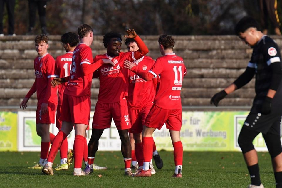 Glückliche Offenburger: Das junge OFV-Team gewann deutlich mit 3:0 beim Kehler FV. 