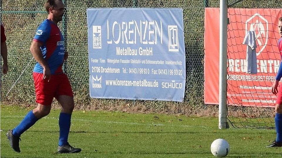 Lars Völker traf gleich zweimal beim Sieg in Agathenburg.