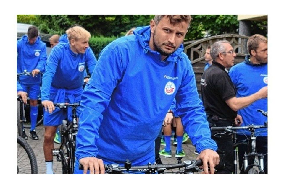 Macht sich bereit für die Rad-Tour: Hansa-Stürmer Marcel Ziemer