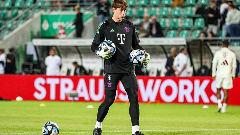 Nachwuchstorwart des FC Bayern: Max Schmitt.