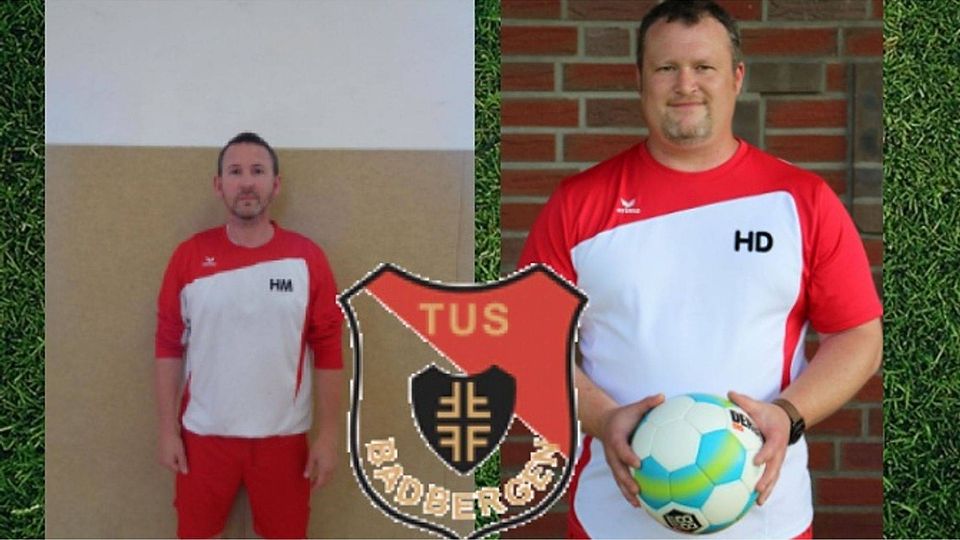 Hören im Sommer auf: Henrik Meyer (links) und Holger Dopheide vom TuS Badbergen. Fotos: Verein