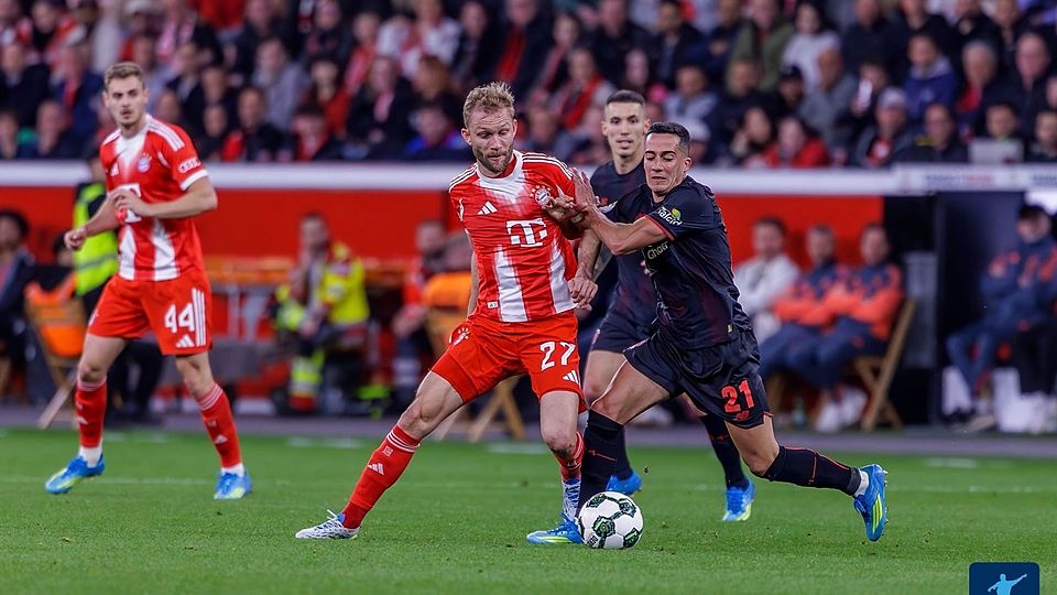 Durch einen 2:0-Erfolg in Leverkusen zog der FC Bayern erstmals seit 2020 wieder ins Finale nach Berlin ein. 