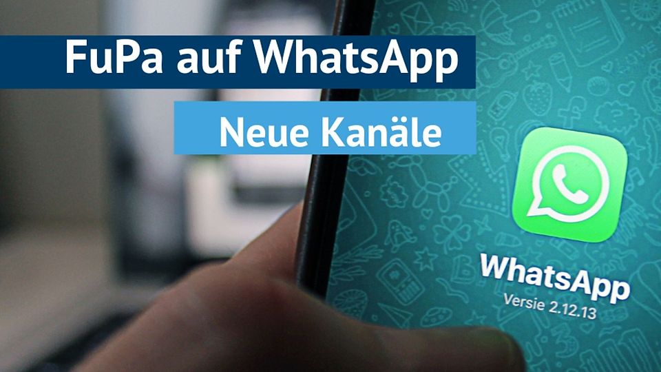 Es gibt neue FuPa-Kanäle auf WhatsApp. 