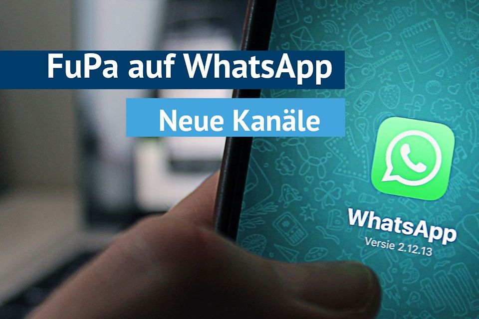 Es gibt neue FuPa-Kanäle auf WhatsApp. 