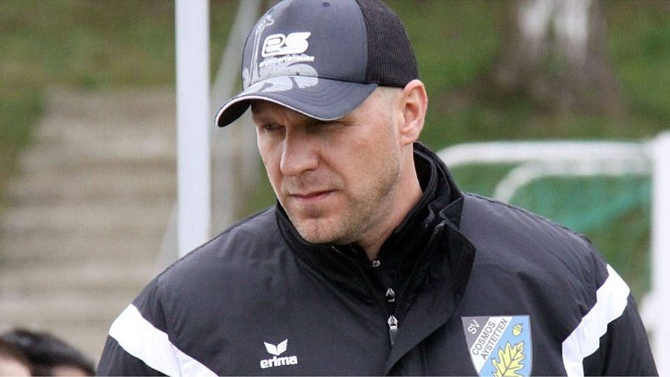 Christian Braun, Trainer des SV Cosmos Aystetten II, hat gekündigt. 	  F.: Karin Tautz