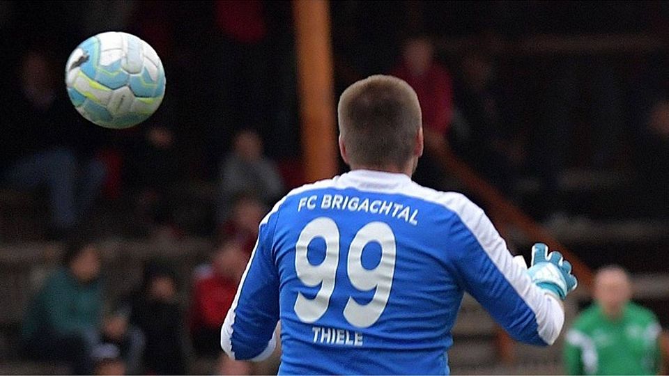 Rückhalt: Torhüter Marcel Thiele vom FC Brigachtal   | Foto: Wolfgang Scheu