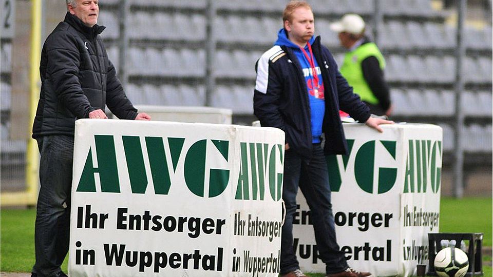WSV-Sportvorstand Achim Weber (li.) mit Stadionsprecher Carsten Kulawik. F: Classen
