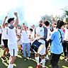 Der Jubel beim FC Aksu-Diyar-Spor kennt nach dem Aufstieg keine Grenzen mehr.