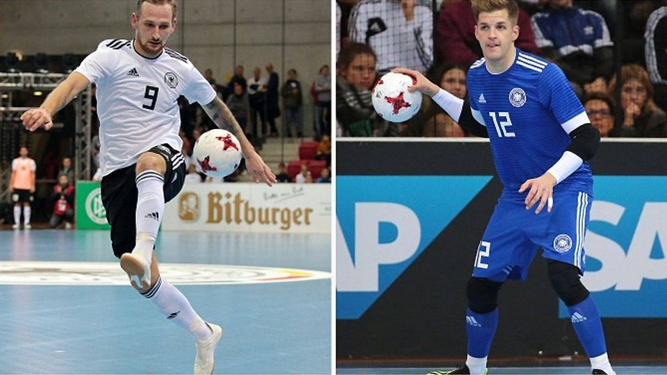 Manuel Fischer und Philipp Pless vom TSV Weilimdorf fahren mit der Futsal-Nationalmannschaft nach Georgien. Fotos: Archiv Baumann