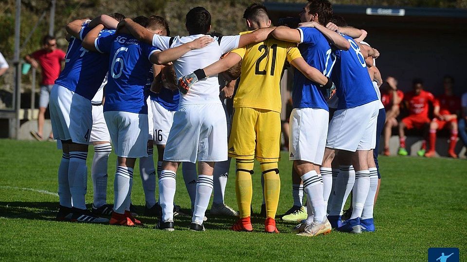 Einschwören vor dem Rheinlandpokalkracher gegen den Bezirksligisten SG Wallenborn: Die SG Veldenz will für eine weitere Überraschung sorgen und erstmals ins Achtelfinale einziehen. 