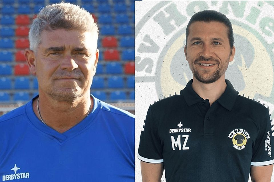 Marco Schacht (li.) hört im Sommer als Trainer beim 1. FC Kleve II auf. Für ihn übernimmt Marcel Zalewski.