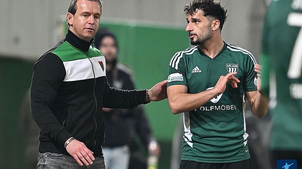 Marc Reitmaier (li.) verabschiedet sich im Sommer von seiner Mannschaft und dem 1. FC Schweinfurt 05.