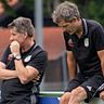 Rückendeckung von der Mannschaft, aber zu wenig Erfolg: Sven Teichmann (l.) und sein Co-Trainer Volker Bockhorni müssen gehen.
