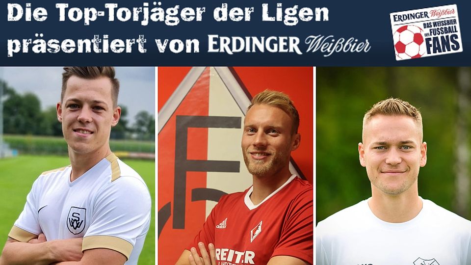 Top-Torschützen und Doppelpacker: Christian Käser (li.) und Andreas Hohlenburger (mi.)