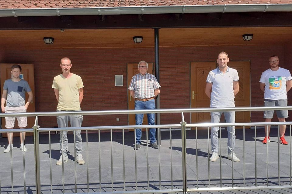 Auf dem Bild von Links. Daniel Rössing,  Andre Ludwig, 1.Vorsitzender Anton Brandt, Jens Rössing, 2. Vorsitzender Jörg Müther