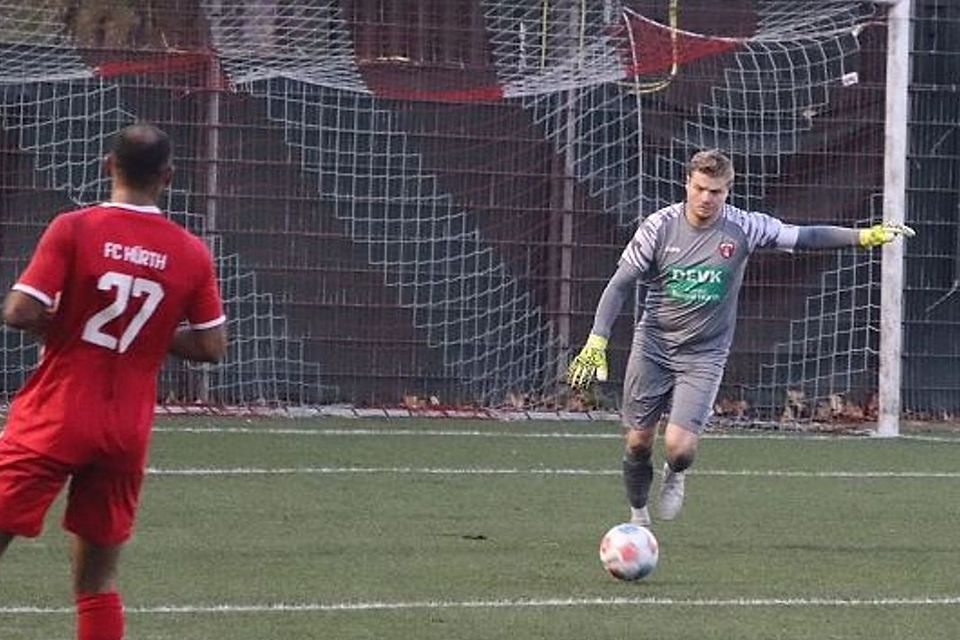 Schlussmann Kevin Kraus hielt die Hürther mit Paraden mehrfach im Spiel.