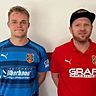Sportlicher Leiter Thomas Iglhaut (rechts) präsentiert mit Kevin Dombois einen weiteren Neuzugang.