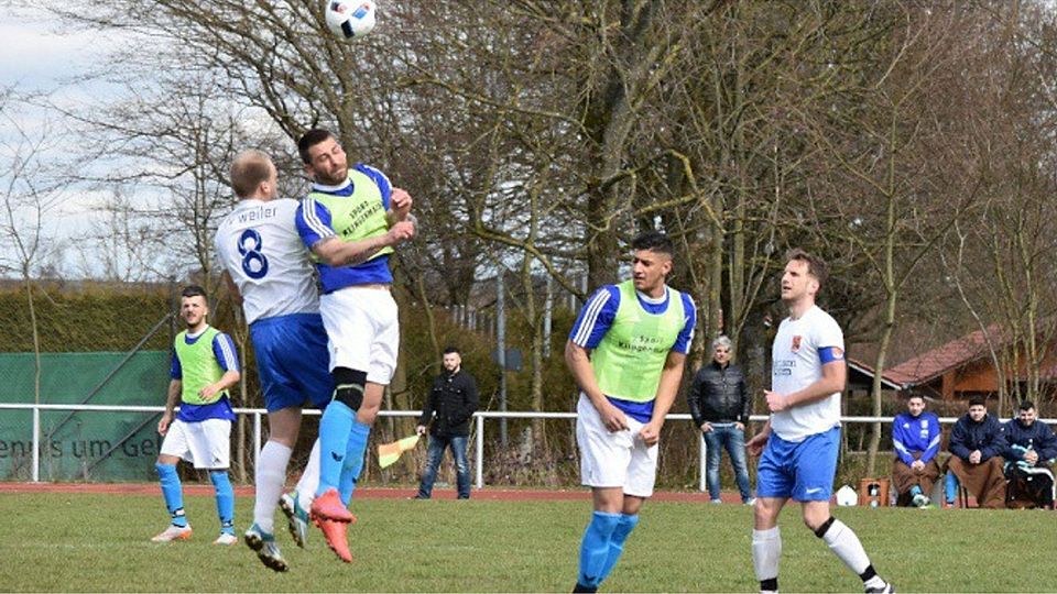 Es gibt Klarheit in Sachen Stella Italia Gmünd (mit Leibchen): Die Teams der Kreisliga B1 erwarten spielfreie Wochenenden.  F: P. Waibel