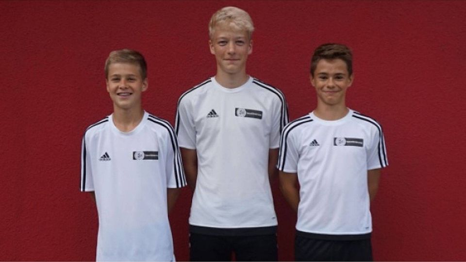 Bastian Irrgang, Tobias Koller und Stefan Dummer (v.li.) wurden für den U13-Regionalvergleich in Oberhaching nominiert.