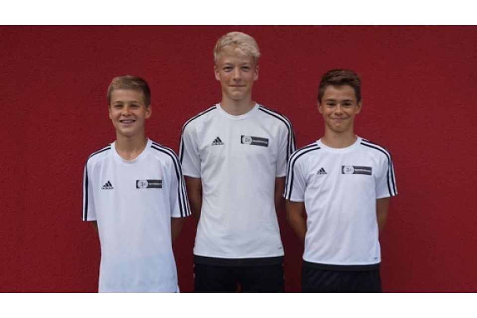 Bastian Irrgang, Tobias Koller und Stefan Dummer (v.li.) wurden für den U13-Regionalvergleich in Oberhaching nominiert.
