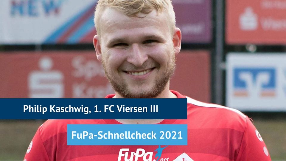 Philip Kaschwig spielt für den 1. FC Viersen III.